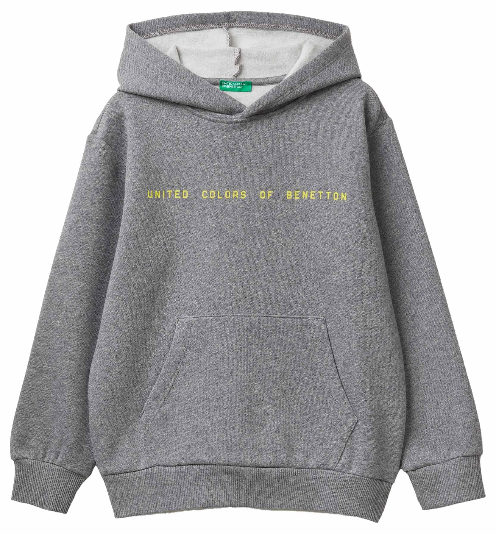 United Colors of Benetton Felpa con Cappuccio Bambini e Ragazzi