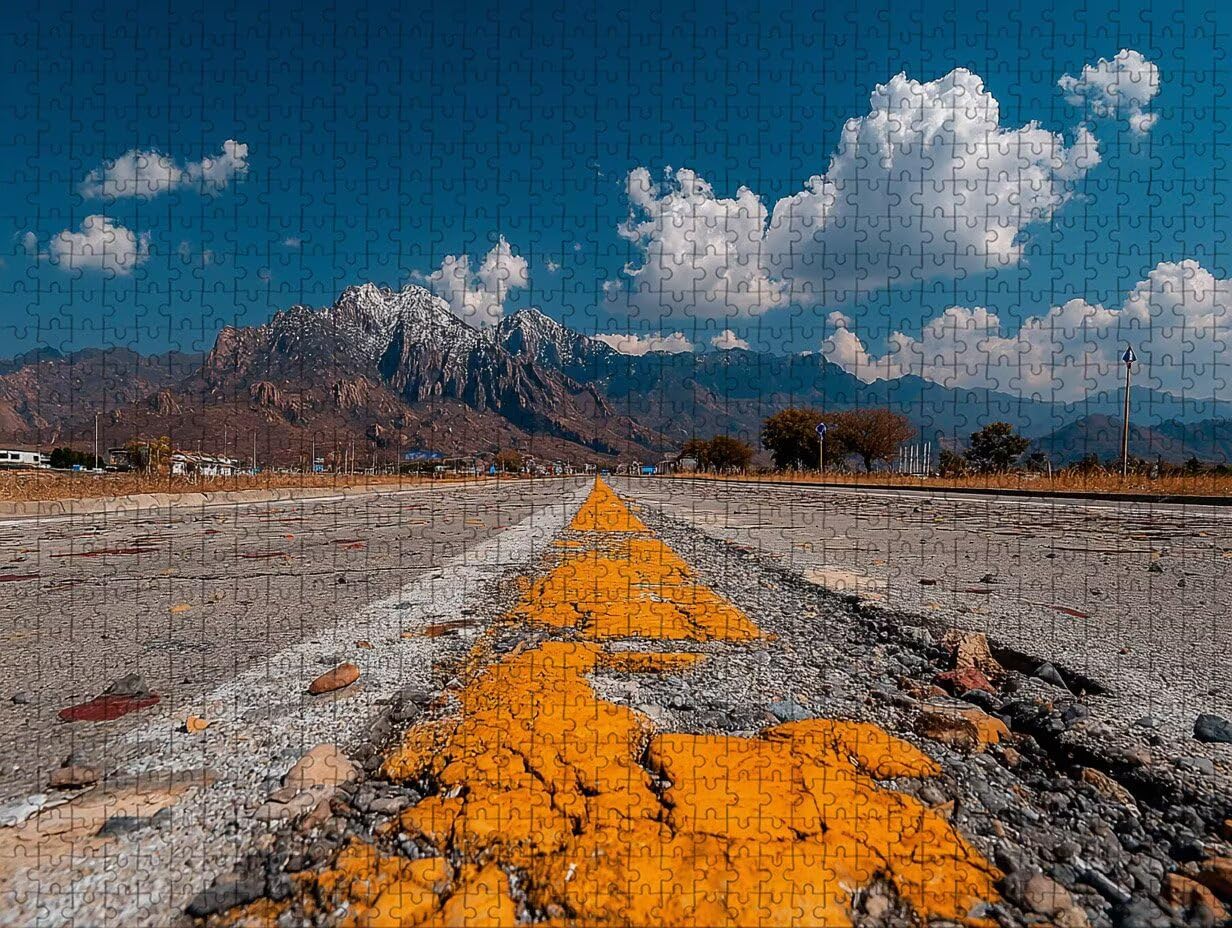 Widok ulicy Puzzle 6000 sztuk dla dorosłych, drewniane puzzle z pudełkiem 179 x 105 cm, pomysł na prezent dla kobiet, zabawne gry rodzinne, gry wyzwania, wykwintne pudełko upominkowe, wystrój domu