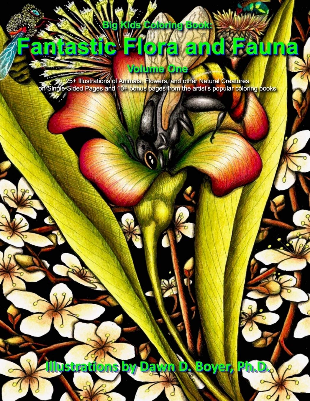 Big Kids Coloring Book: Fantastic Flora and Fauna: Volume One: 55
