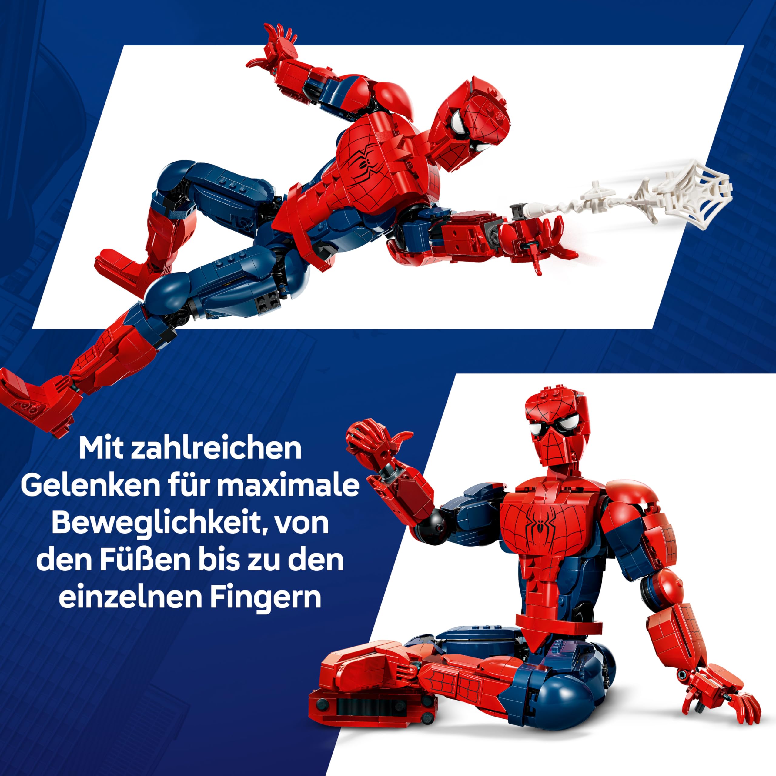 LEGO | Marvel Spider-Man-Figur - Superhelden Spielzeug inkl. Minifigur zum Sammeln - DIY Deko - Geschenk für Jungen ab 12 Jahren und Jugendliche Filmfans - 76346