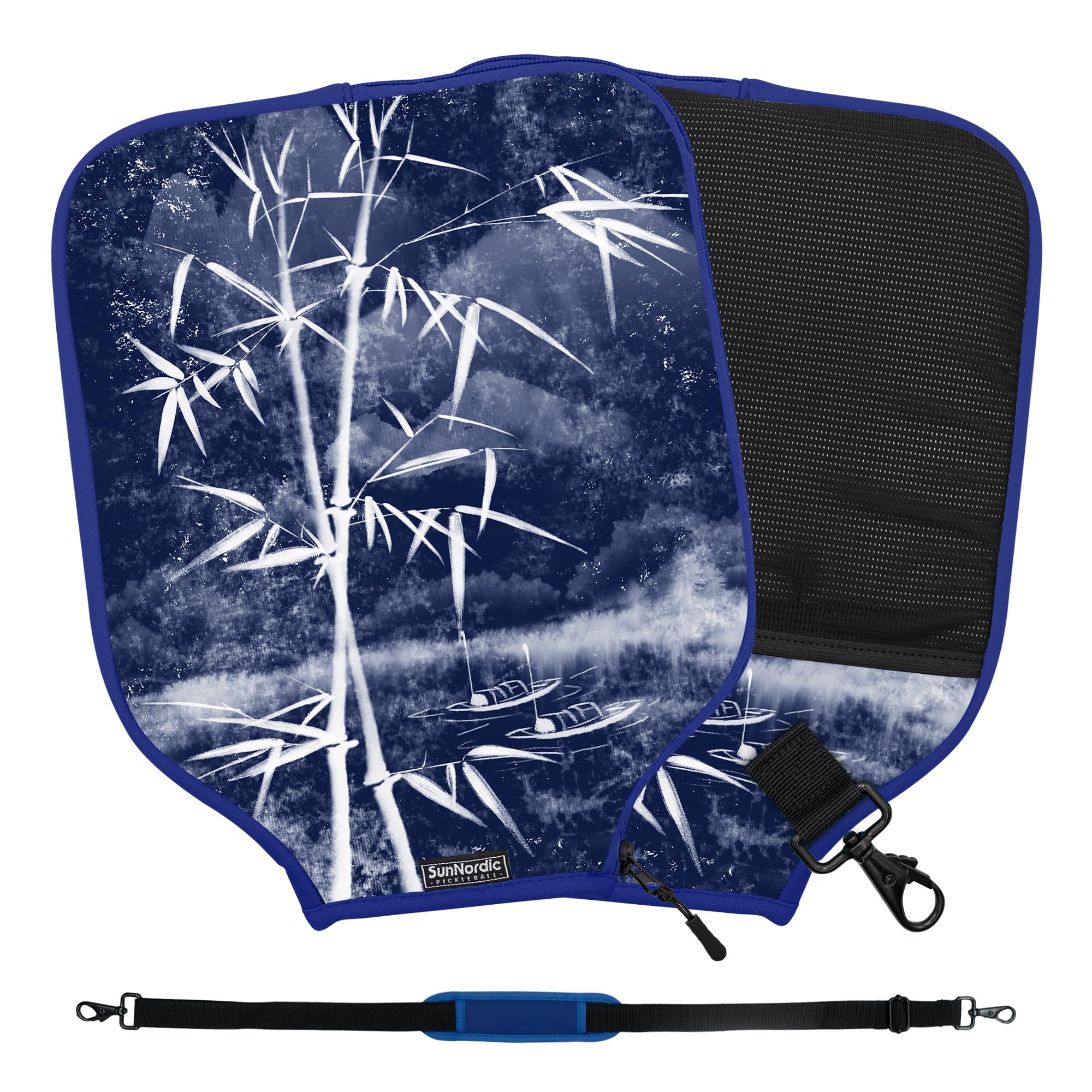 SunNordicProtective Pickleball Paddle Sleeve Cover for Carrying 1/2 Paddles, Shock Absorbing Neoprene Pickleball Racket Carrier with 2 Pockets, Suitable for All Standard Widths Pickleball Paddles