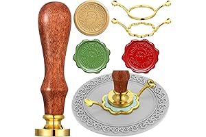 4 Pieces Classic Santa Claus Stamp Sealing Wax Kit