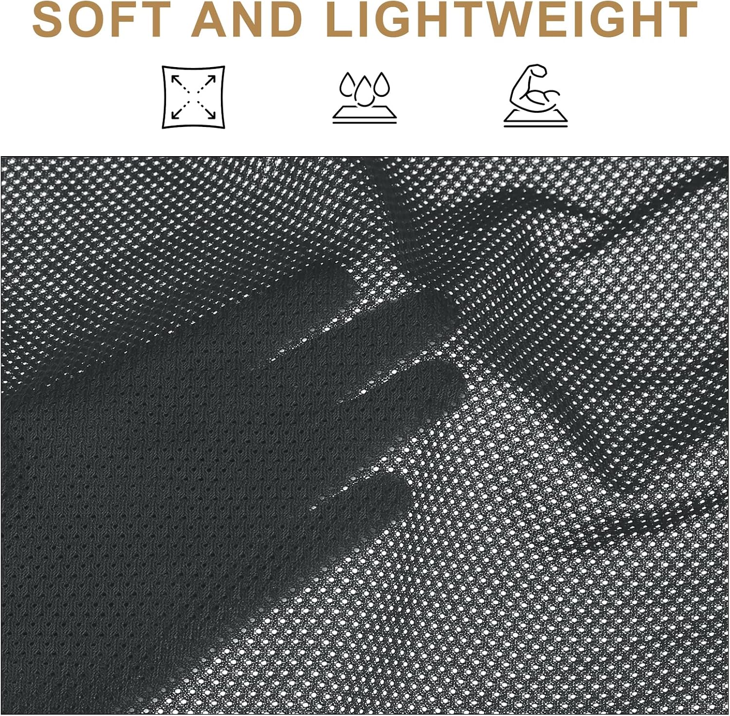 PATIKIL 62 Inch Wide Mesh Fabric Slightly Stretchy for Sewing Backpack Pocket and Straps, Netting Clothes, Netting Bags, Shopping Bags, Gray 5 Yard