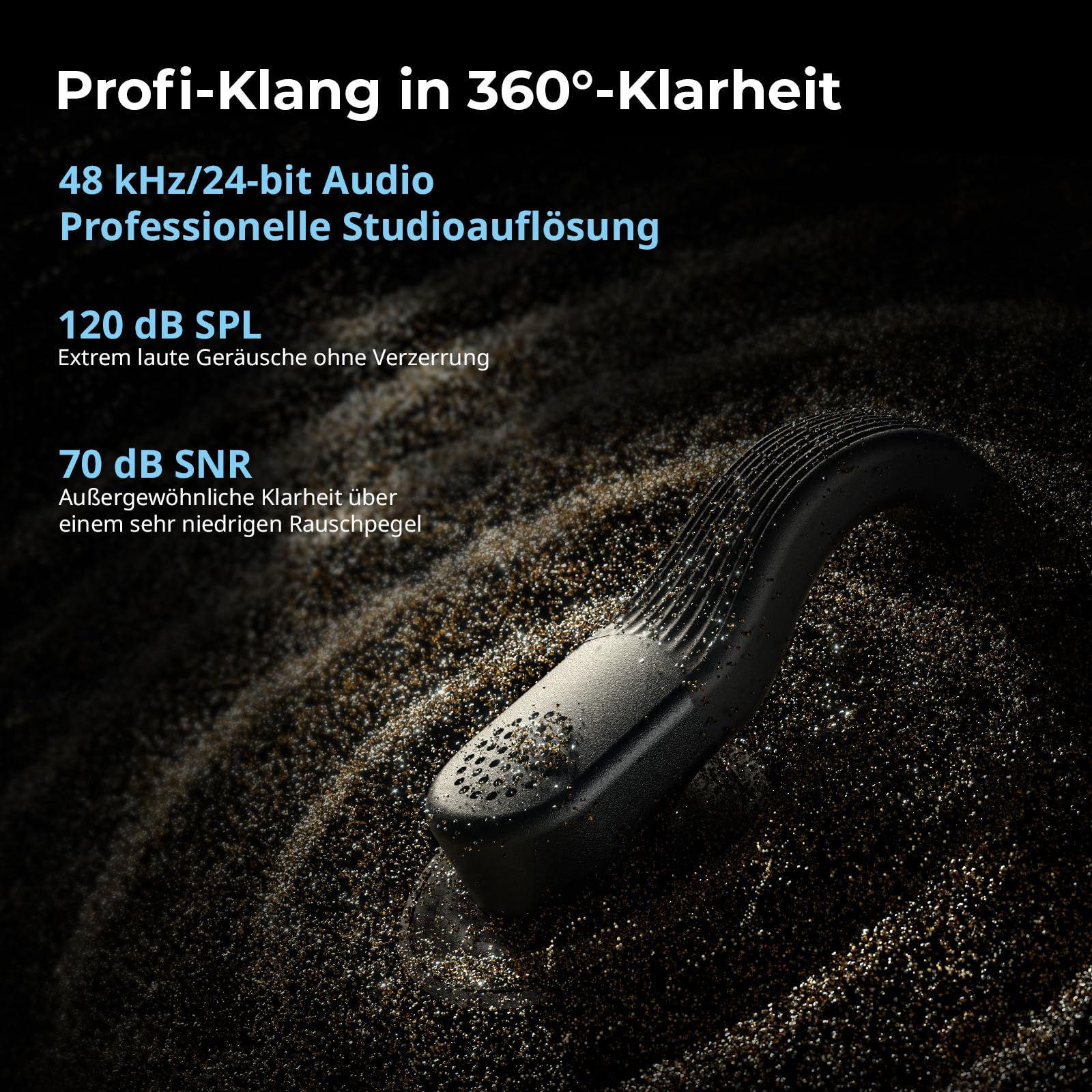 SMALLRIG S70-C2 Drahtloses Mikrofon (2 Sender + 1 Empfänger + Ladeschale) mit USB-C-Adapter für Smartphones/Tablets/Action-Kameras, 48kHz/24bit, 48 Std. Nutzung, Unsichtbares, Vlog geeignet - 5717