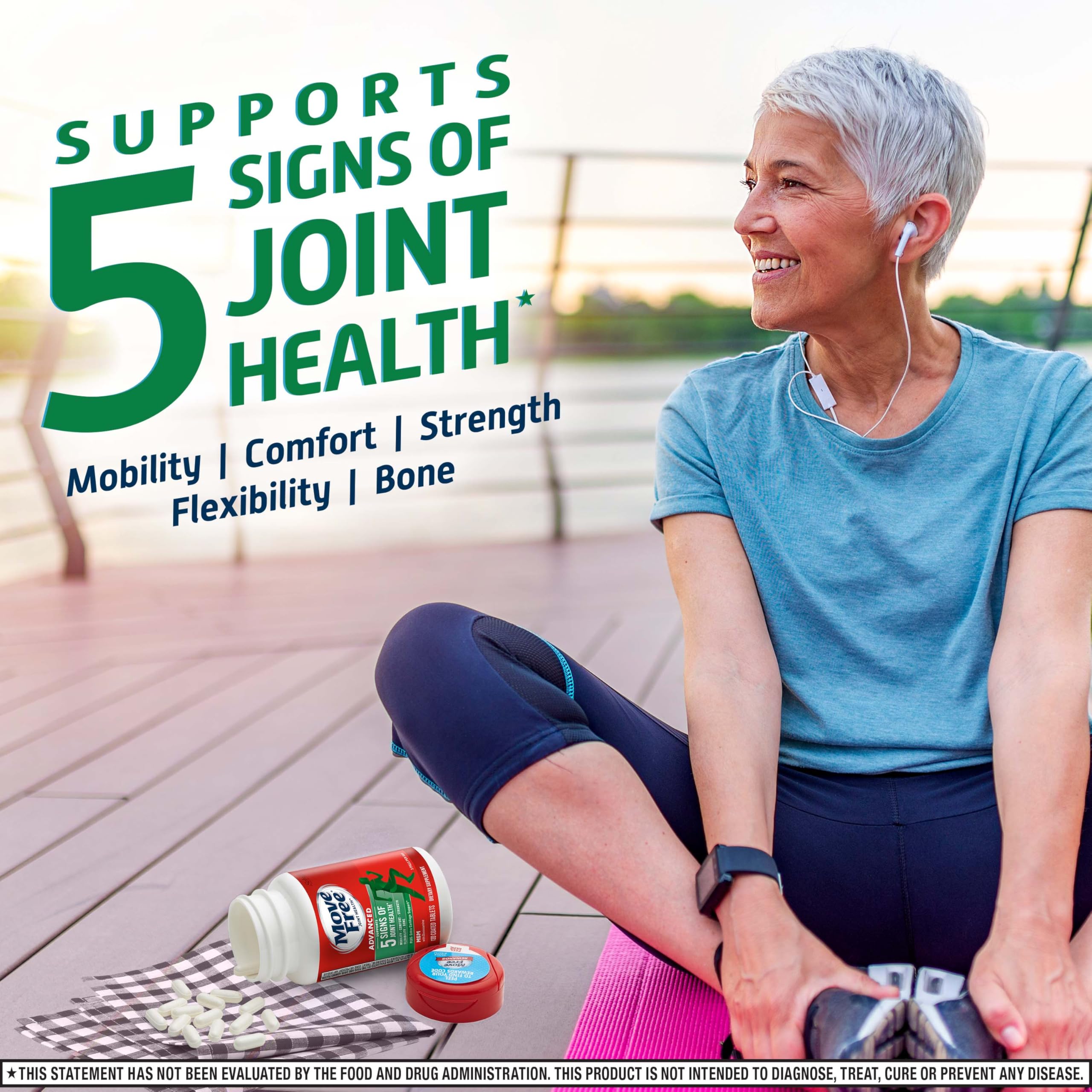 Move Free Advanced Joint Support, Glucosamine, Chondroitin + MSM - 3x120 ct — Amazon image 4