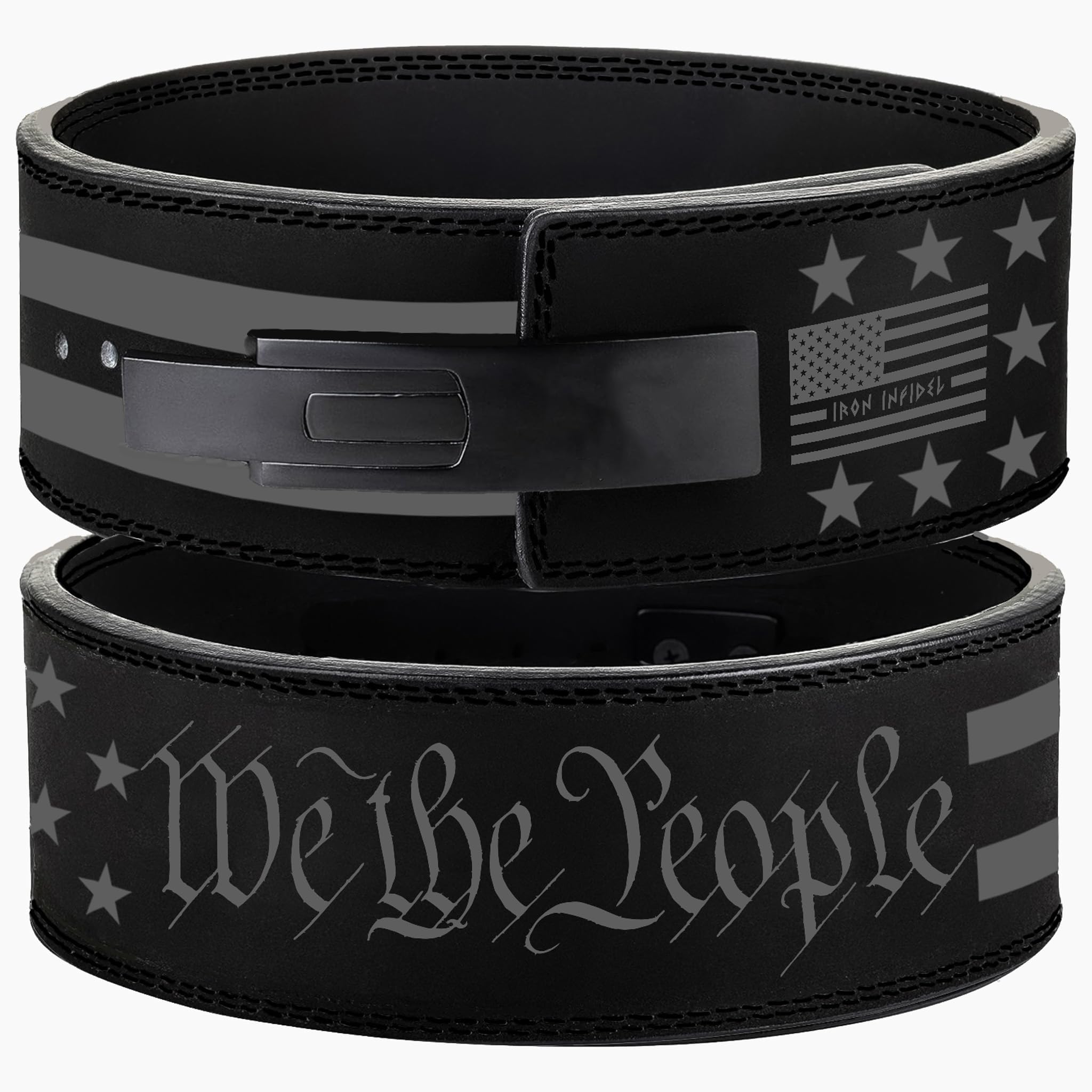 Weight Lifting Belt - Lever Gym Belt for Weightlifting, 10mm Leather Weight Belt for Men - 4 Inches Wide for Support & Stability for Workouts, Powerlifting, Bodybuilding, Fitness & Crossfit