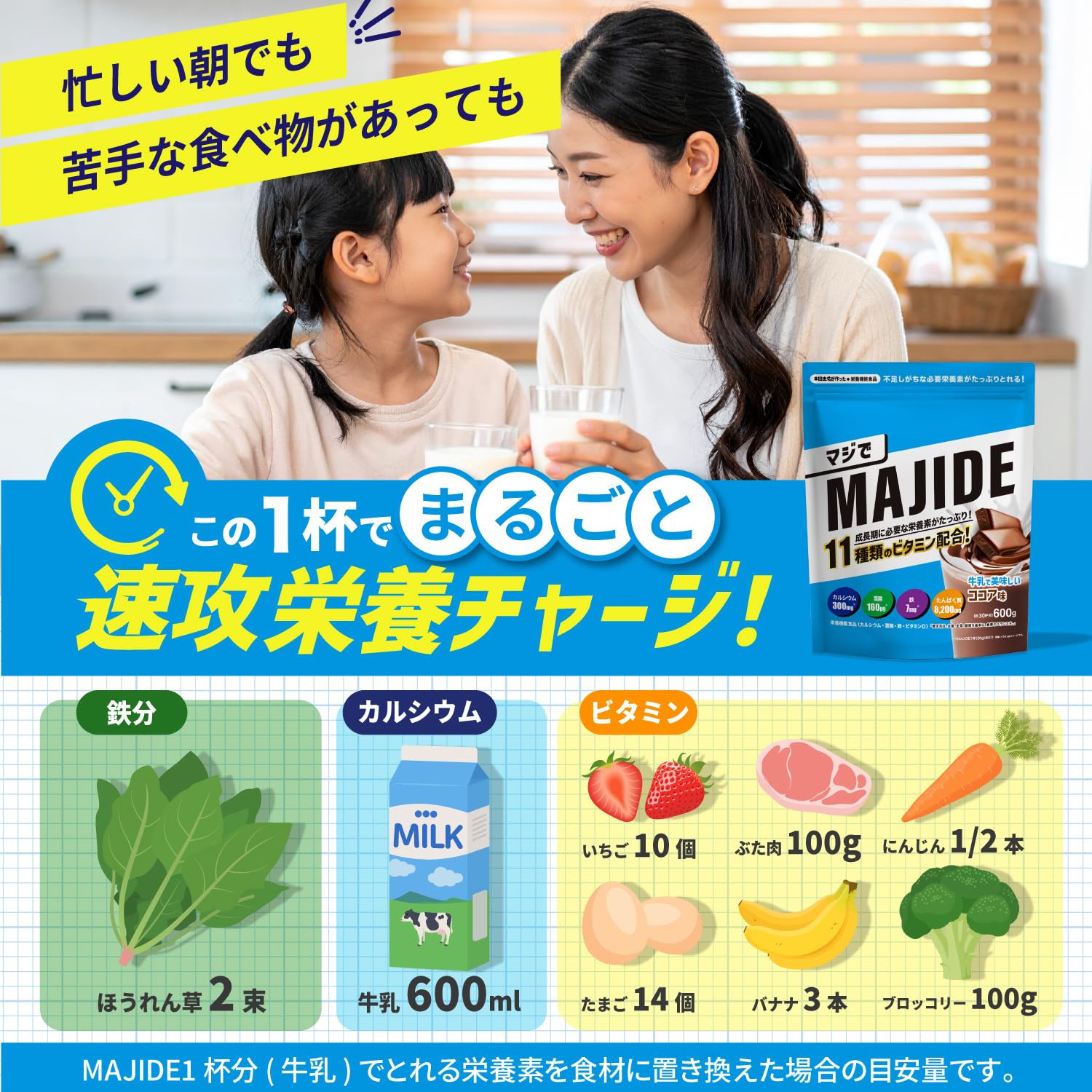 Amazon | MAJIDE ジュニアプロテイン ココア 本田圭佑 完全栄養食 30