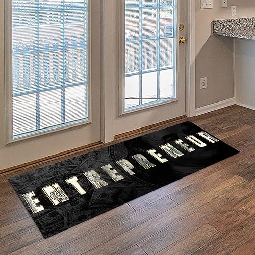 Miniatura 30 de GUBIYU Money Rug - Alfombra negra de 100 dólares con respaldo antideslizante, 23.6 x 35.4 pulgadas