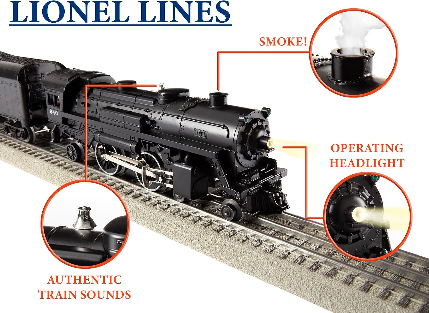 Lionel Lines Mixed Freight LionChief Bluetooth 5.0 Set