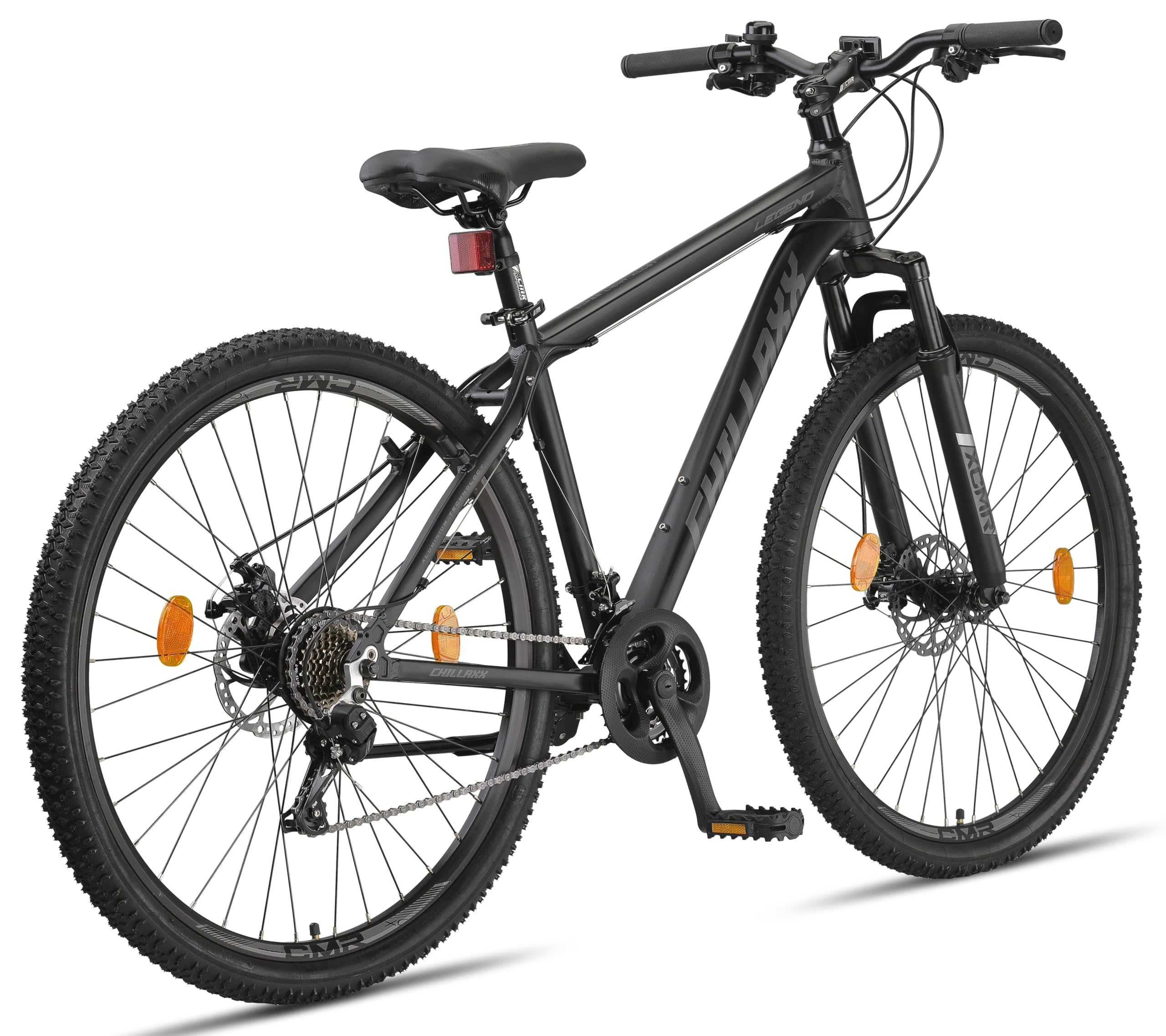 Chillaxx Bike Legend Aluminium 24, 26, 27,5 und 29 Zoll Shimano Mountainbike MTB Fahrrad für Jungen Mädchen Herren und Damen 21 Gang Schaltung Herrenrad Damenrad