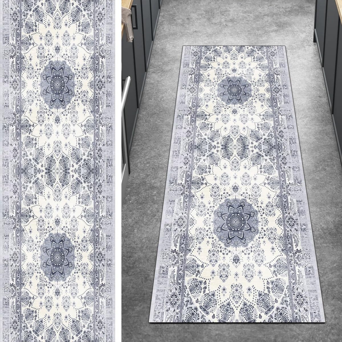 Alfombra de pasillo para cocina y dormitorio, textil lavable 40x280 cm