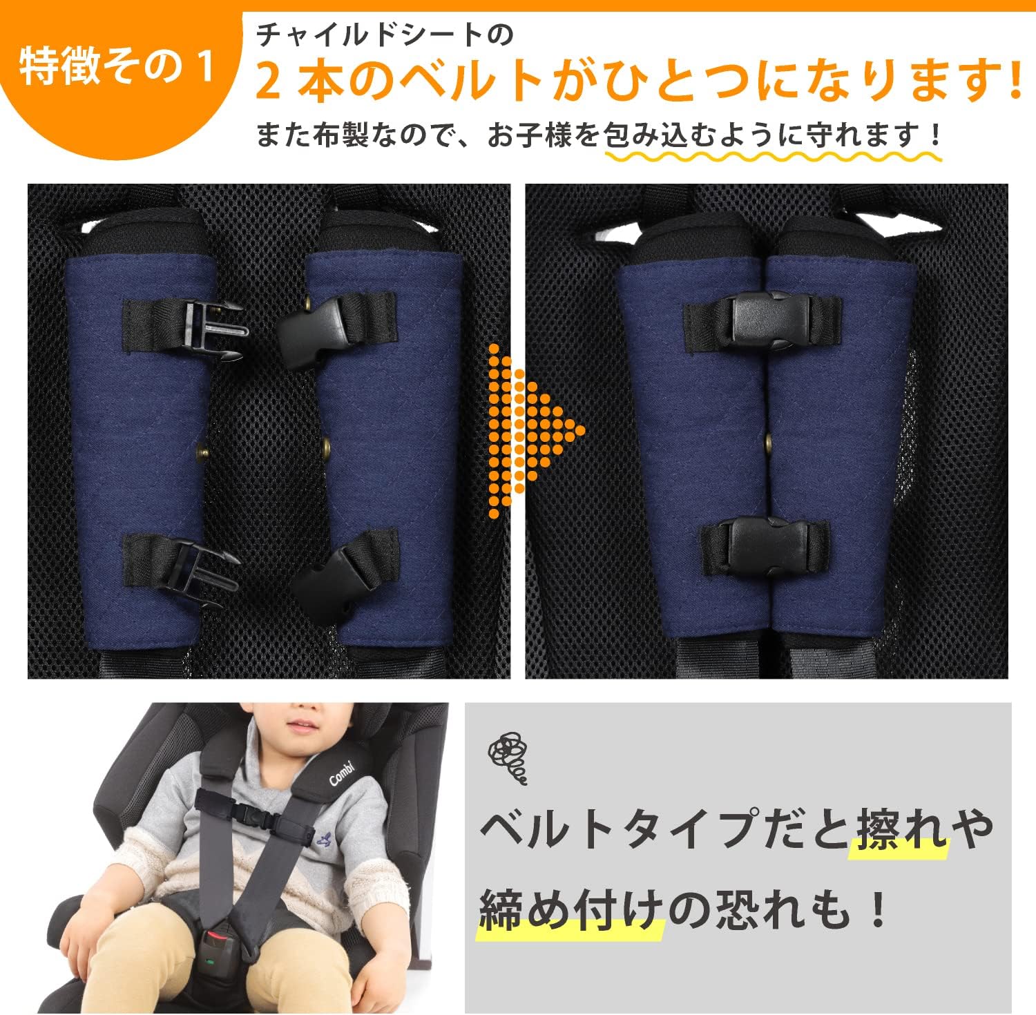 [ボタンとバックルが丈夫になりました]抜け出し防止 チャイルドシート ベルト カバー シートベルトカバー 安全シート ベビーシート ベビーカー ベビーチェア[SUCFORTS] 意匠登録済み 1686991