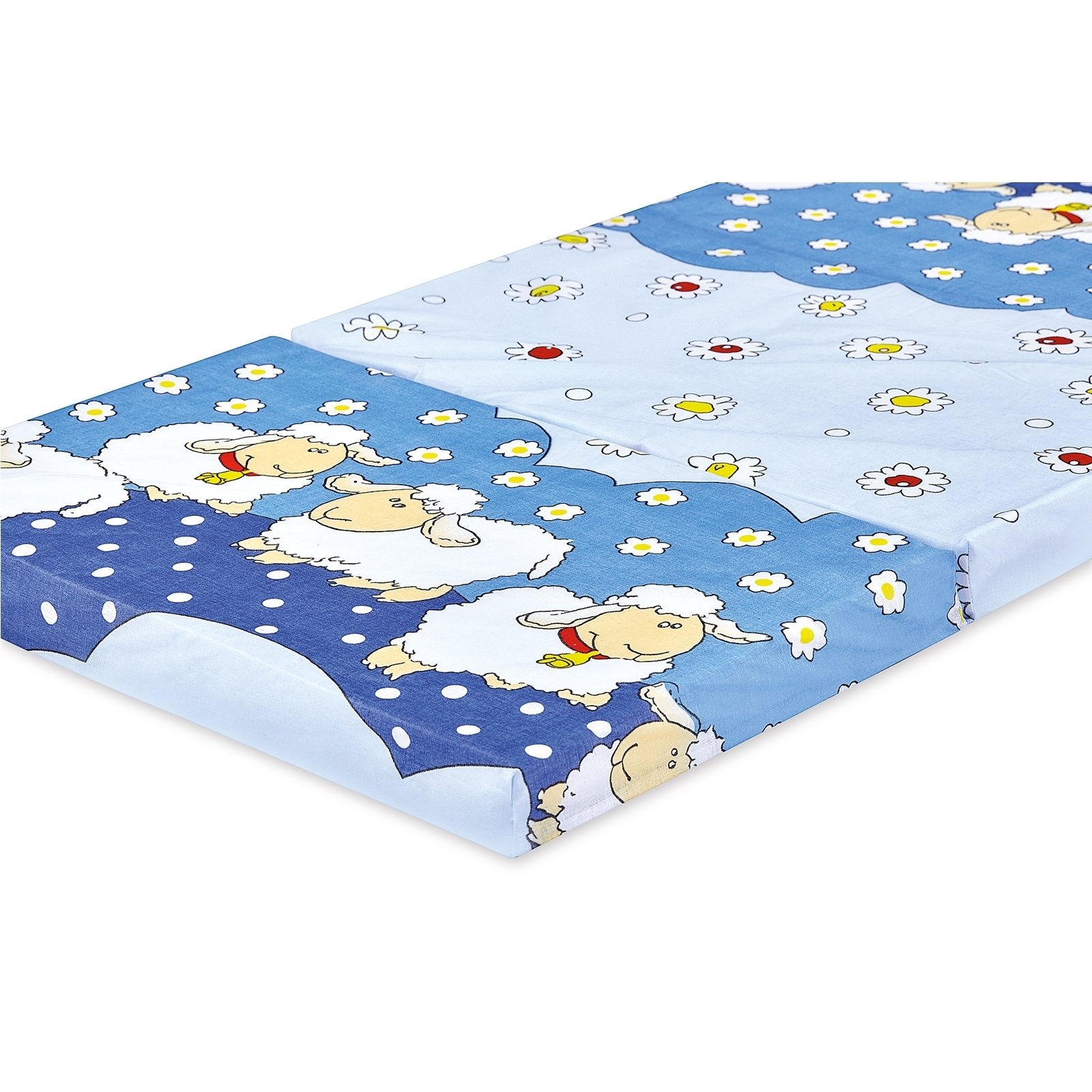 Bambini klappbare Reisebettmatratze Reisematratze 120x60 cm Schäfchen