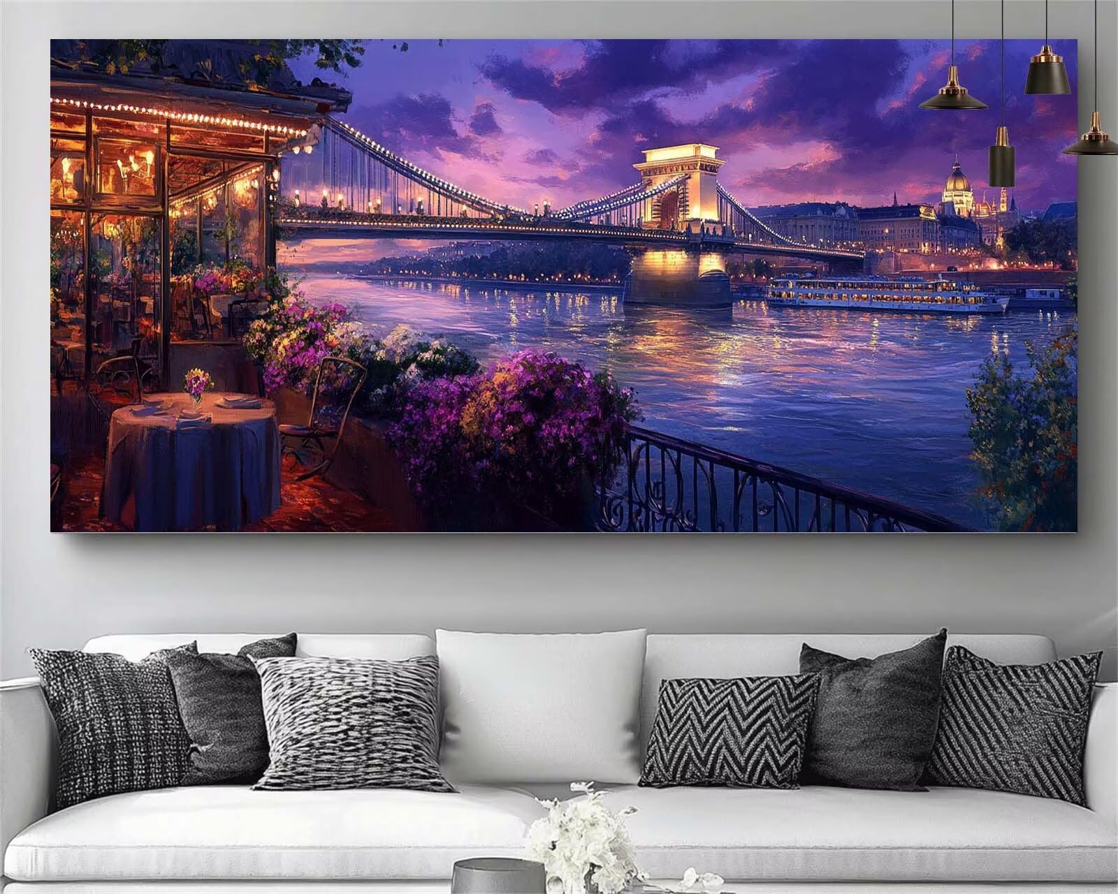Diamond Painting Londres 40x80cm broderie kit complet mosaïque - 8