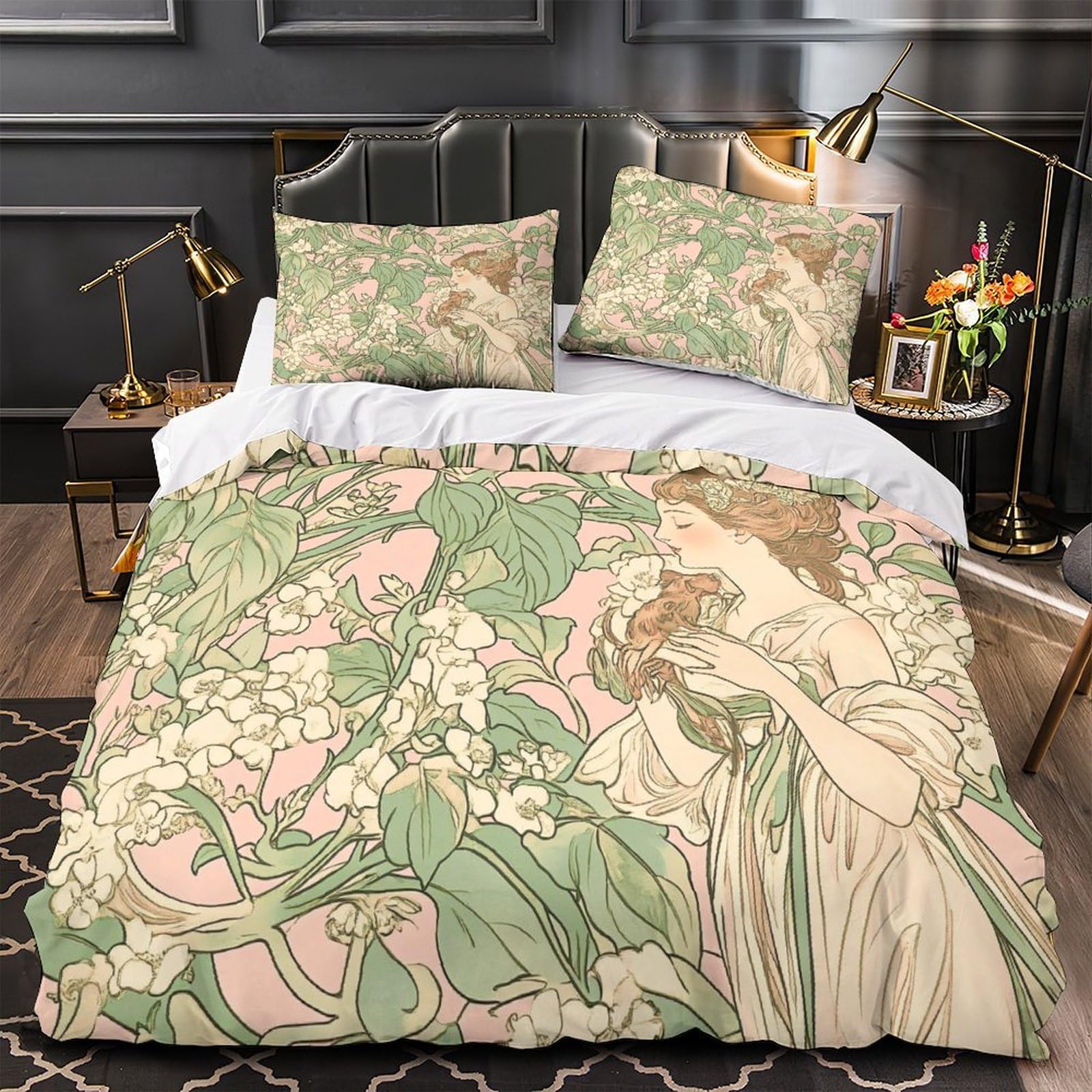 Parure de lit tigre forêt naturelle pour transformer l'ambiance d'une chambre de fille