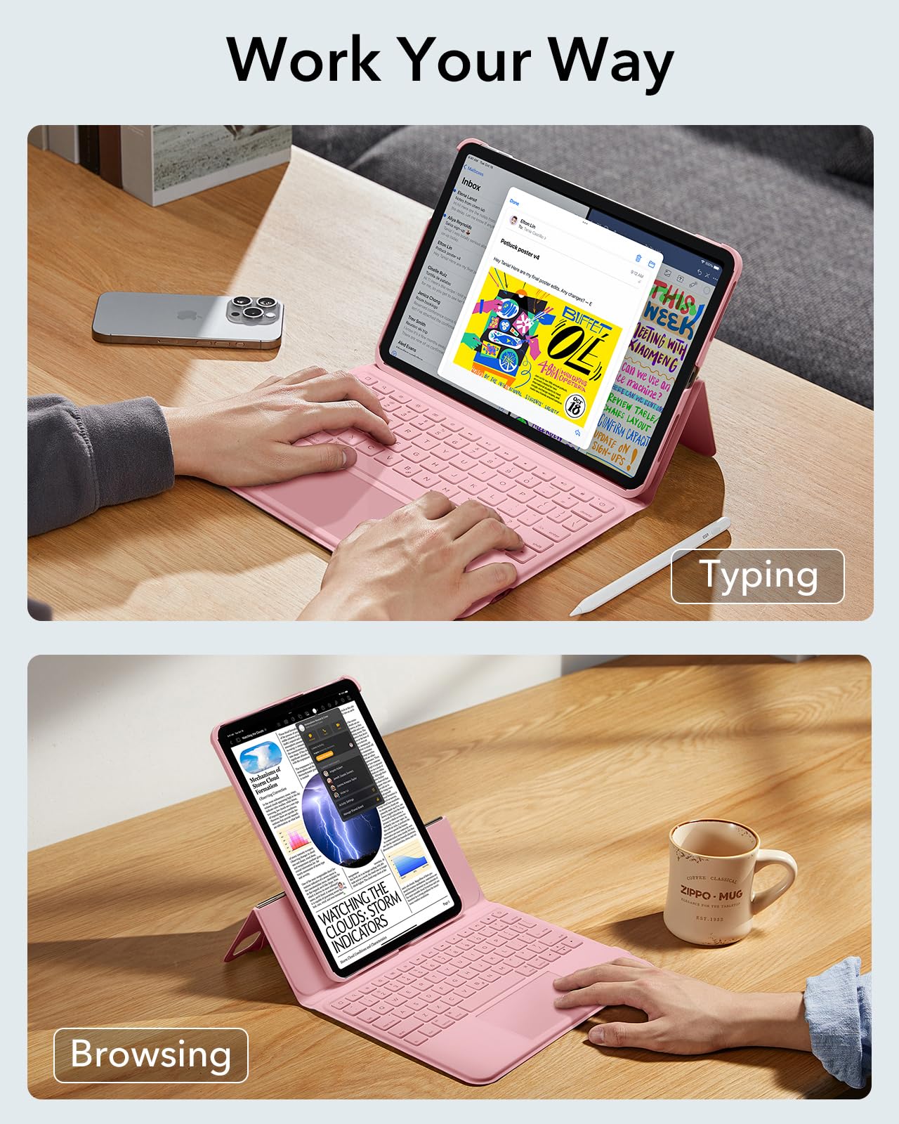 Amazon.com: ESR Ascend Keyboard Case for iPad Air 11