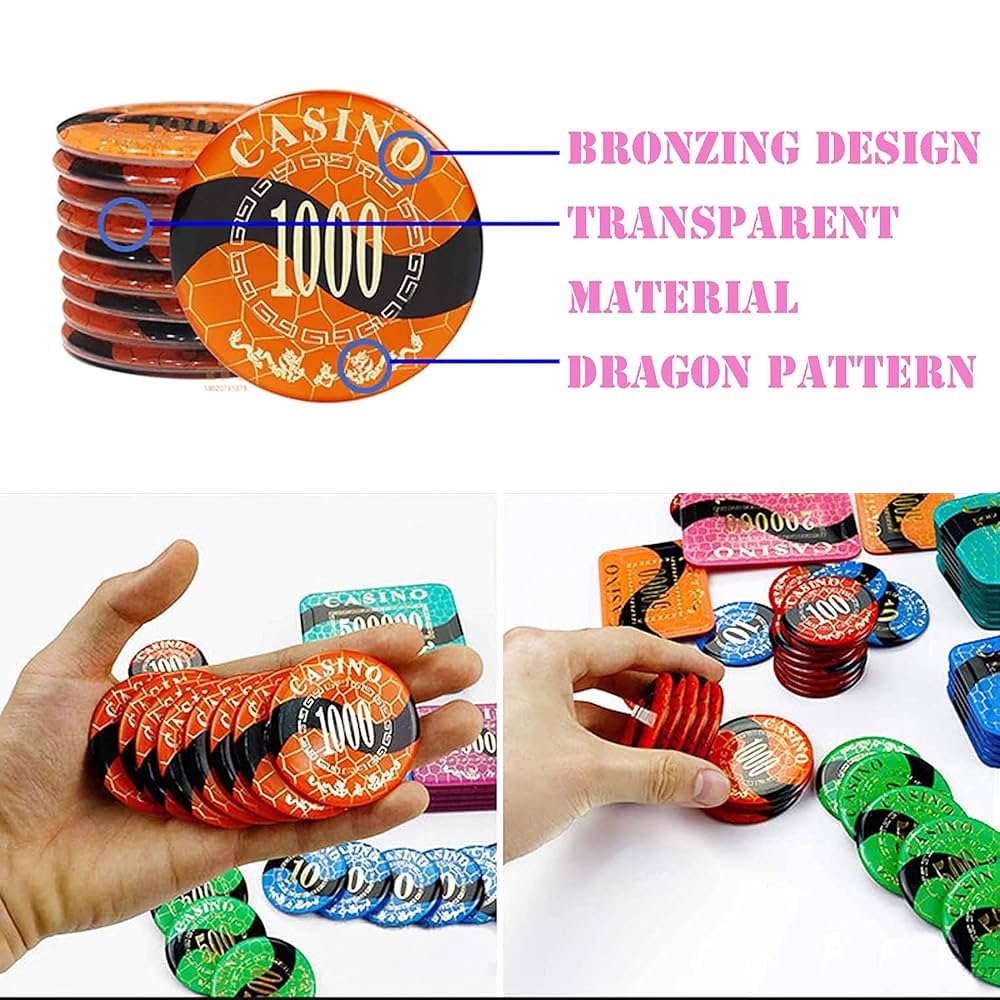 Amazon.co.jp: ORDlBMX ポーカーチップテキサスホールデム