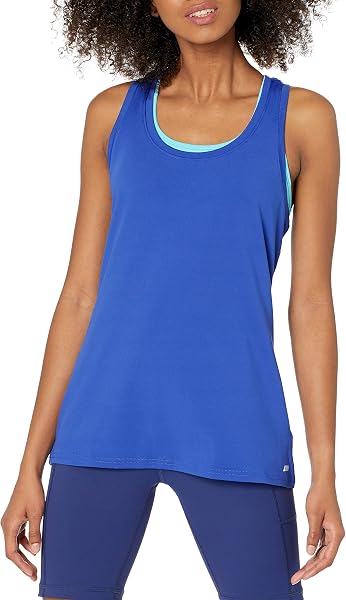 Amazon Essentials Top Deportivo Elástico de Entrenamiento, Secado Rápido y Espalda Nadadora (Tallas Grandes) Mujer, Paquetes Múltiples - 2