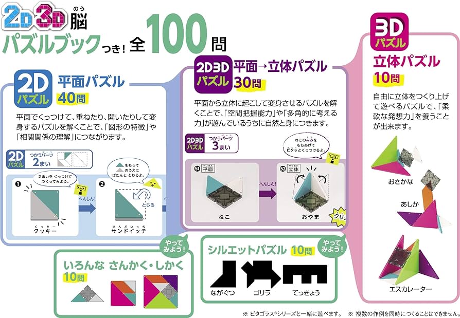 Amazon.co.jp: 2D3D脳ピタゴラス(R)パズル : おもちゃ