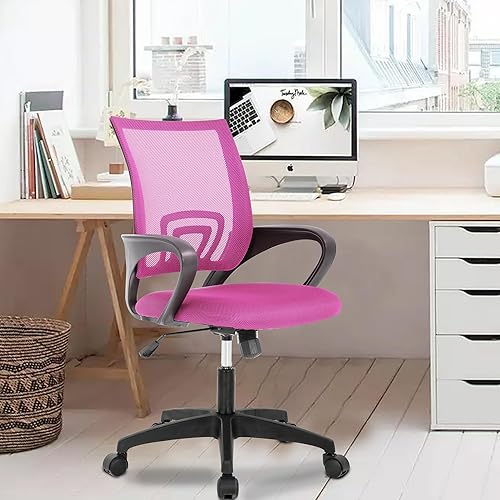 Miniatura 2 de PayLessHere Silla de oficina en casa, silla de escritorio, silla ergonómica ajustable, soporte lumbar, reposabrazos ejecutivo con malla de alta