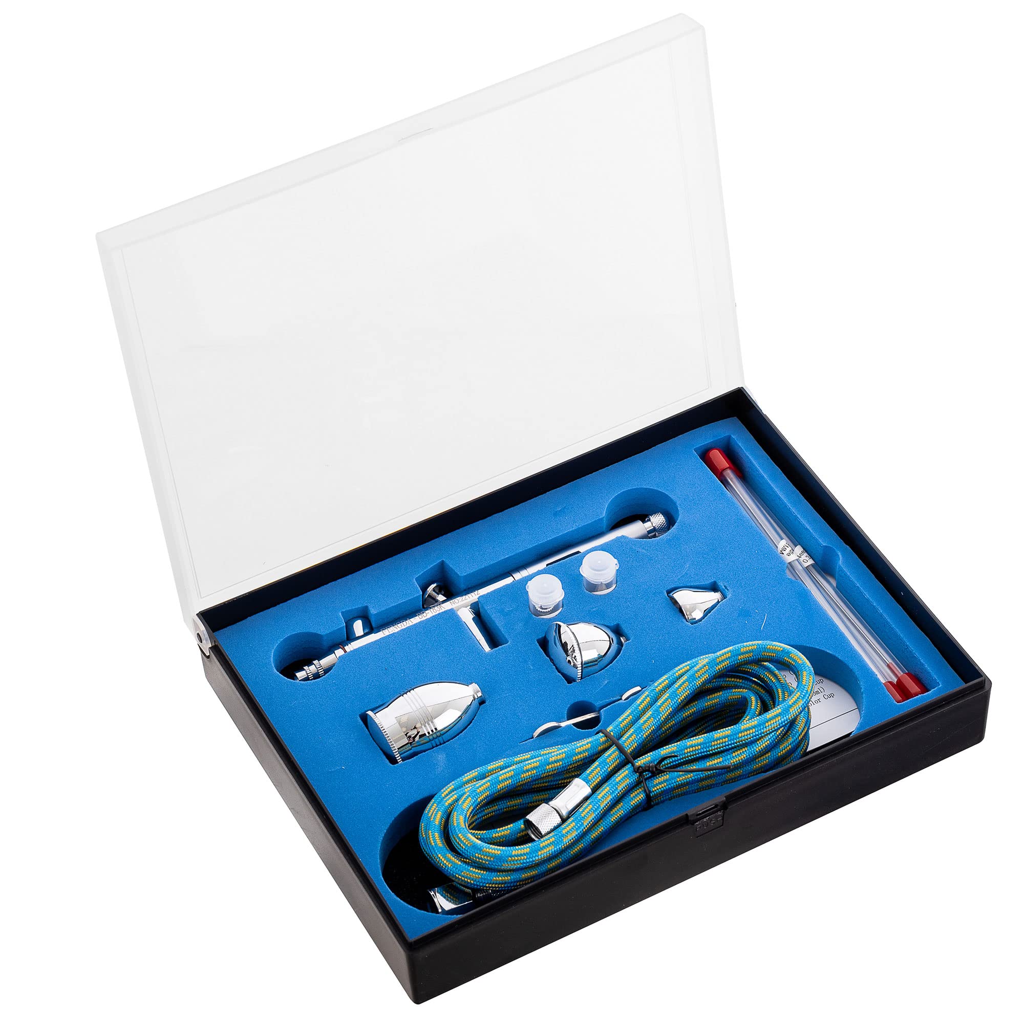 TC TECHNIC Set Spritzpistole Airbrush Pistole FENGDA Düsen 0,3+0,5+0,8mm Double-Action