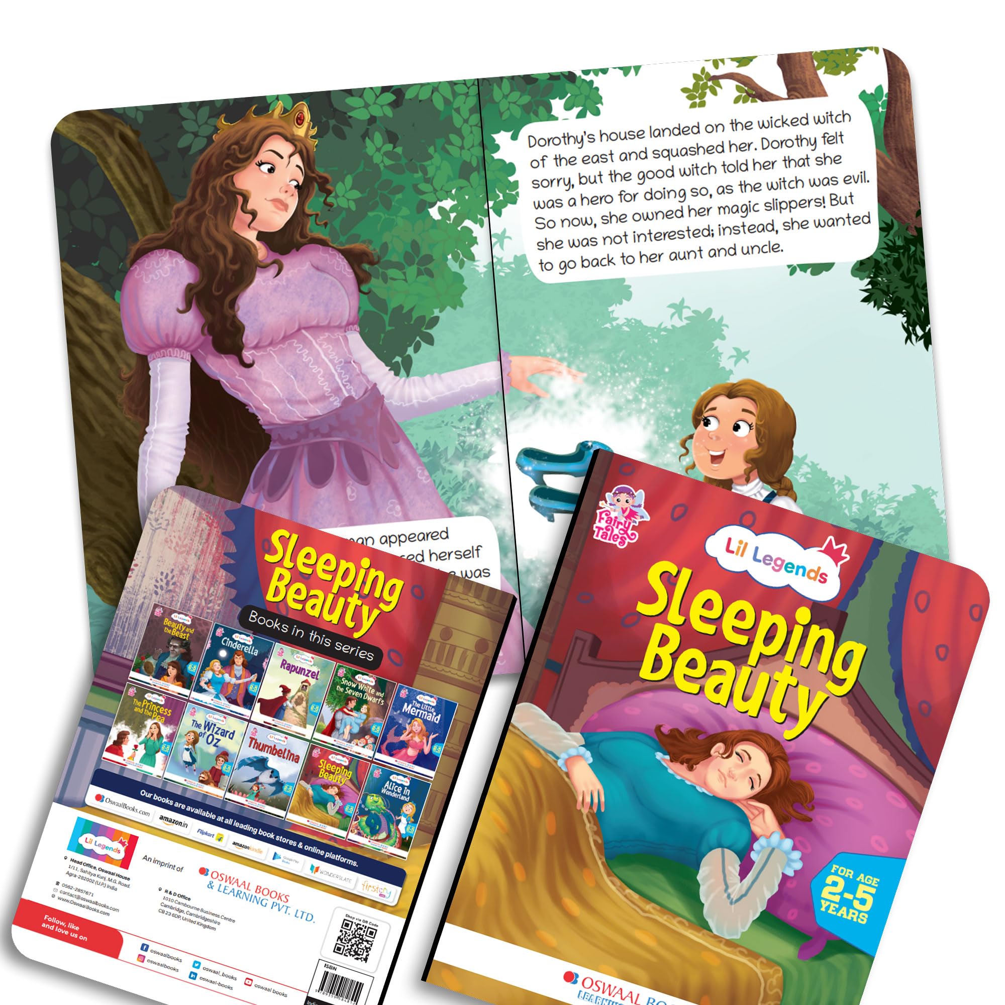 Oswaal Lil Legends Fairy Tales for Kids | Set of 10 Books | The Little Mermaid, Rapunzel, Cinderella, Alice in Wonderland, Thumbelina, Sleeping Beauty and More | Bed Time Story Books | Age 2–5 Years 4