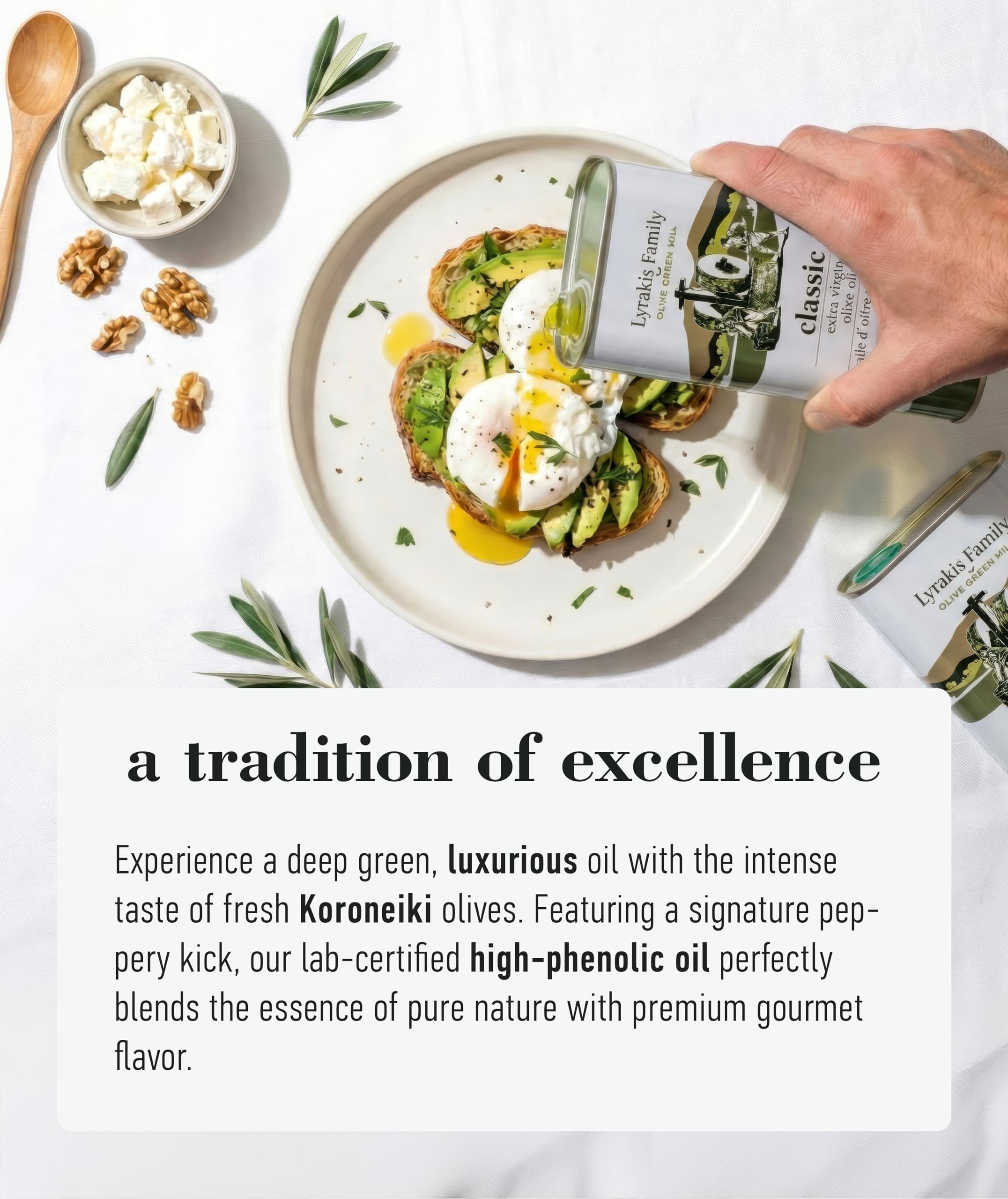 Huile d’Olive Lyrakis Family 5L – Extra Vierge Grecque, Premium Première Pression à Froid, Riche en Polyphénols, Olives Récoltées à la Main, Nouvelle Récolte, Jus Frais de Crète – Depuis 1975