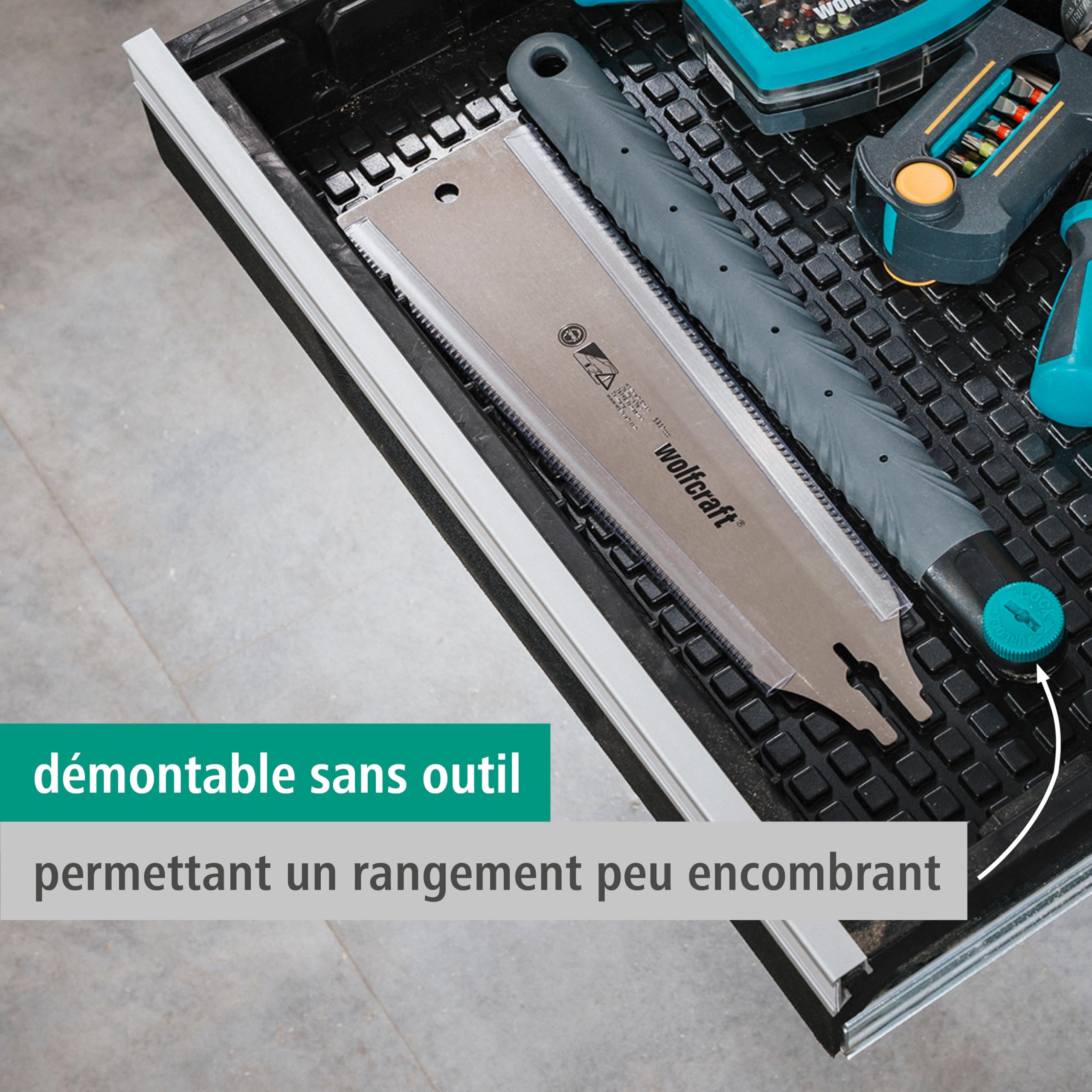 wolfcraft 6955000 - Scie Japonaise - Longueur de lame 330 mm - Pour Bois, Plastique et Stratifiés
