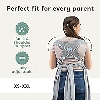 Vista 5 de CuddleCarry - Arnés de anillo para bebé pre-envuelto por CuddleBug - Envoltura ajustable y ligera para portabebés - Transporte frontal ergonómico