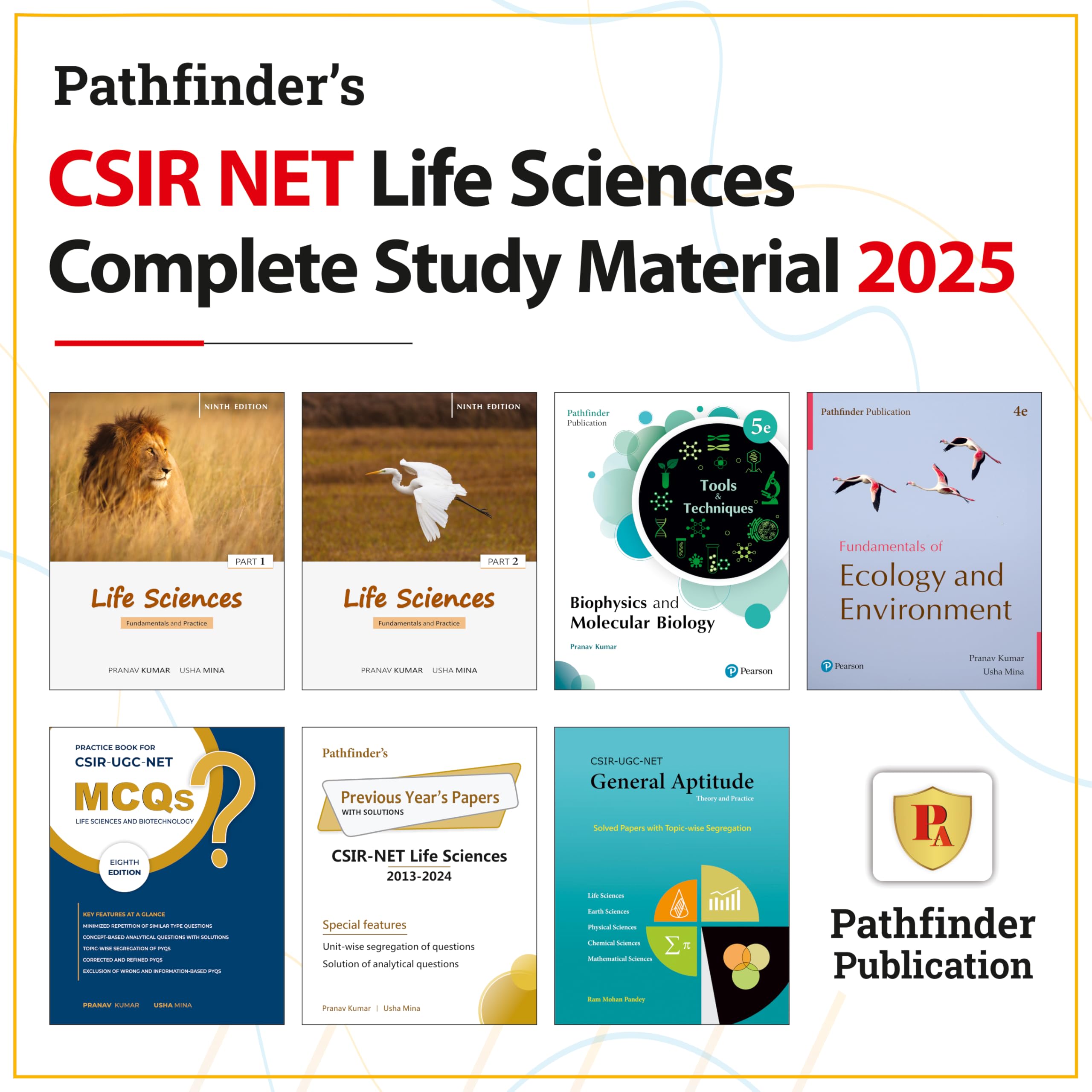 Pathfinder Academy : Csir-Jrf-Net Life Sciences Book Combo Set With Ecology