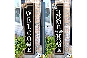 Stunning 'Welcome' Wood Sign: A Touch of Rustic Charm for Your Home