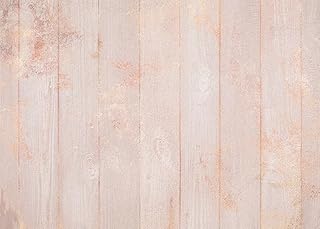 BELECO Pink Wood Backdrop 5x3ft Fabric Rose Gold Wood Wall Background Light Pink Wooden Planks Backdrop for Birthday Party Baby Shower Decor Baby Girls Portrait Photoshoot Studio Photo Booth Props
