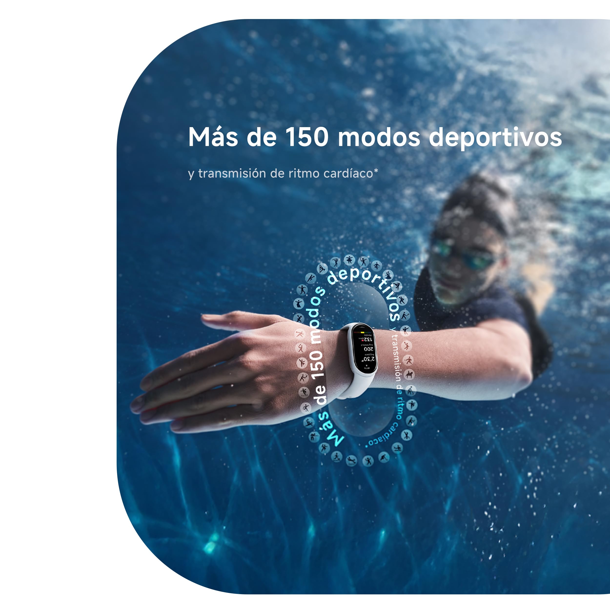 Xiaomi Mi Smart Band 10 (2025) Global Version - 1.72" AMOLED Display | 21 Days Battery Life | Touchscreen, Multi-Sport Tracker, Activity Tracker, Heart Rate Monitor | BT5.4 - (Mystic Rose)