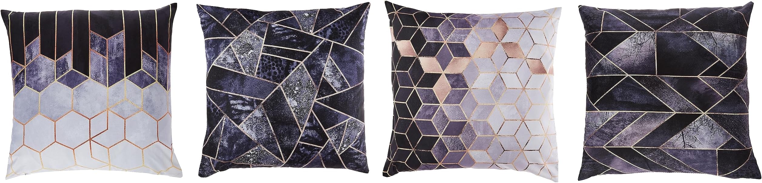 Sulfar Square cushion covers Multicolor, 18 x 18 inch (Pack of 4)