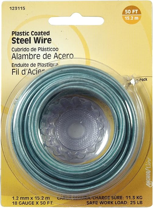 Hillman 50 ft. L Plastic 18 Ga. Wire
