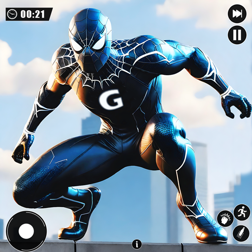 Echte fliegende Spinnen-Kampfheldenspiele: Rope Fighter Hero vs. Mafia City Simulator – Spinnenhelden-Abenteuerspiel