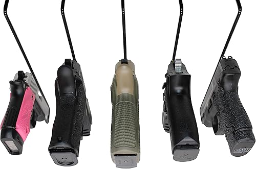 Miniatura 3 de Top Shot Pros Paquete de 8 perchas universales para pistola de 0.22 pulgadas en adelante  Perchas para pistola están recubiertas de vinilo  Ahorra