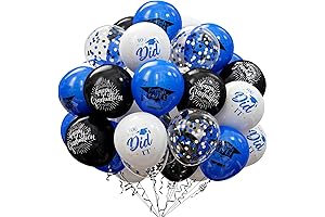 Enthralling Graduation Decorations for Class of 2024 in Royal Blue Grandeur