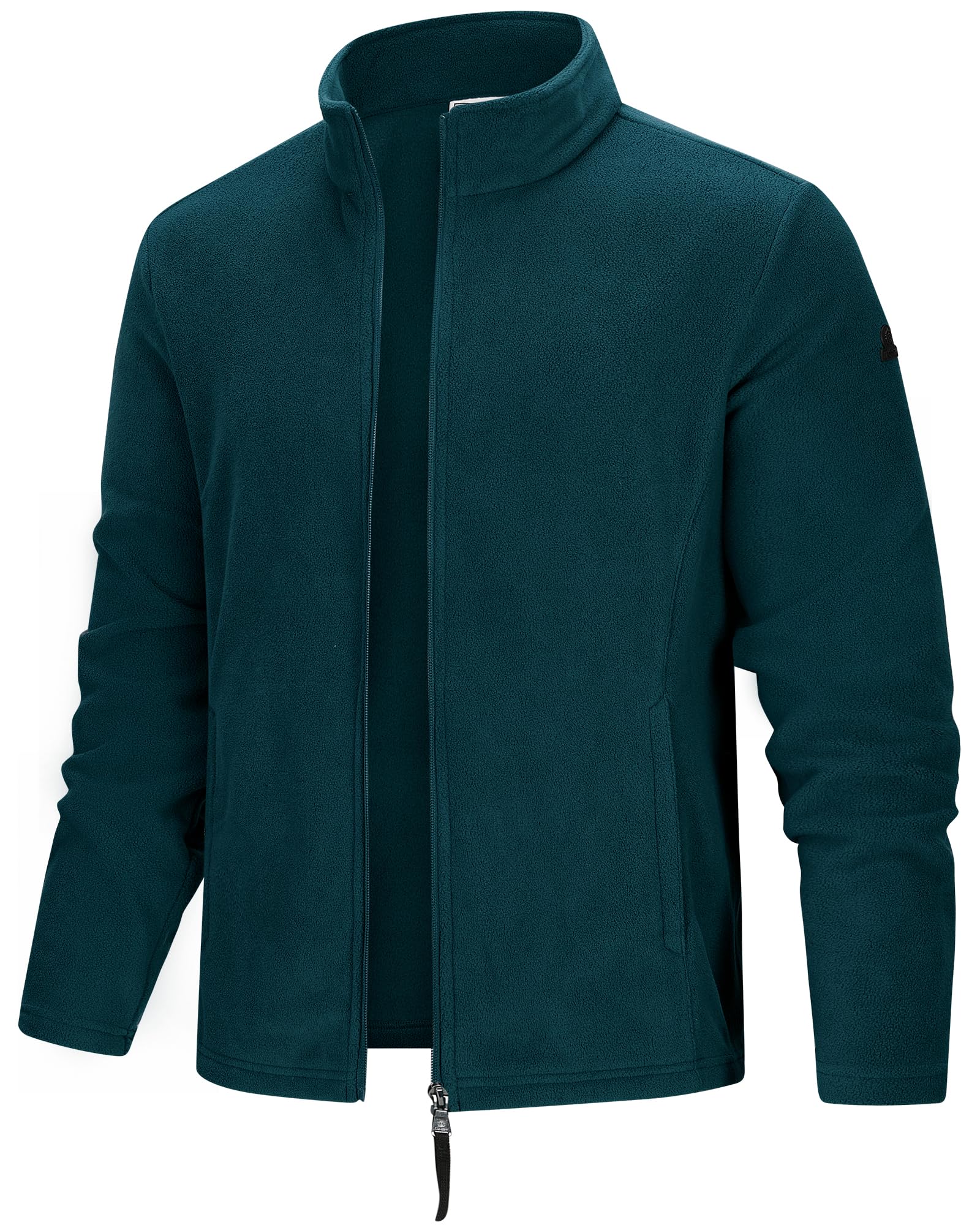 TOG24 Revive Mens Fleece Jacket Outdoor Microfleece Jackets with Full-Zip Lightweight & Warm, Anti-Pill Fabric for Hiking Trekking Camping Sport Dark Turquoise XL