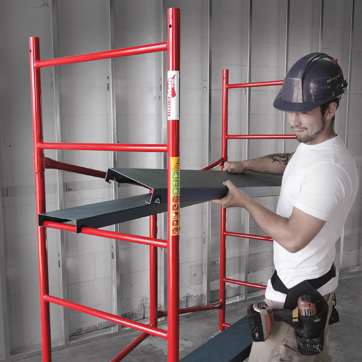 METALTECH I-BM6S Portable Scaffold,6-11/64 ft.L,Steel