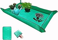 BIUWING Extra Large 43x30 Waterproof Repotting Mat - Thick Foldable Gardening Mat for Indoor Plant Transplanting & Mess Control
