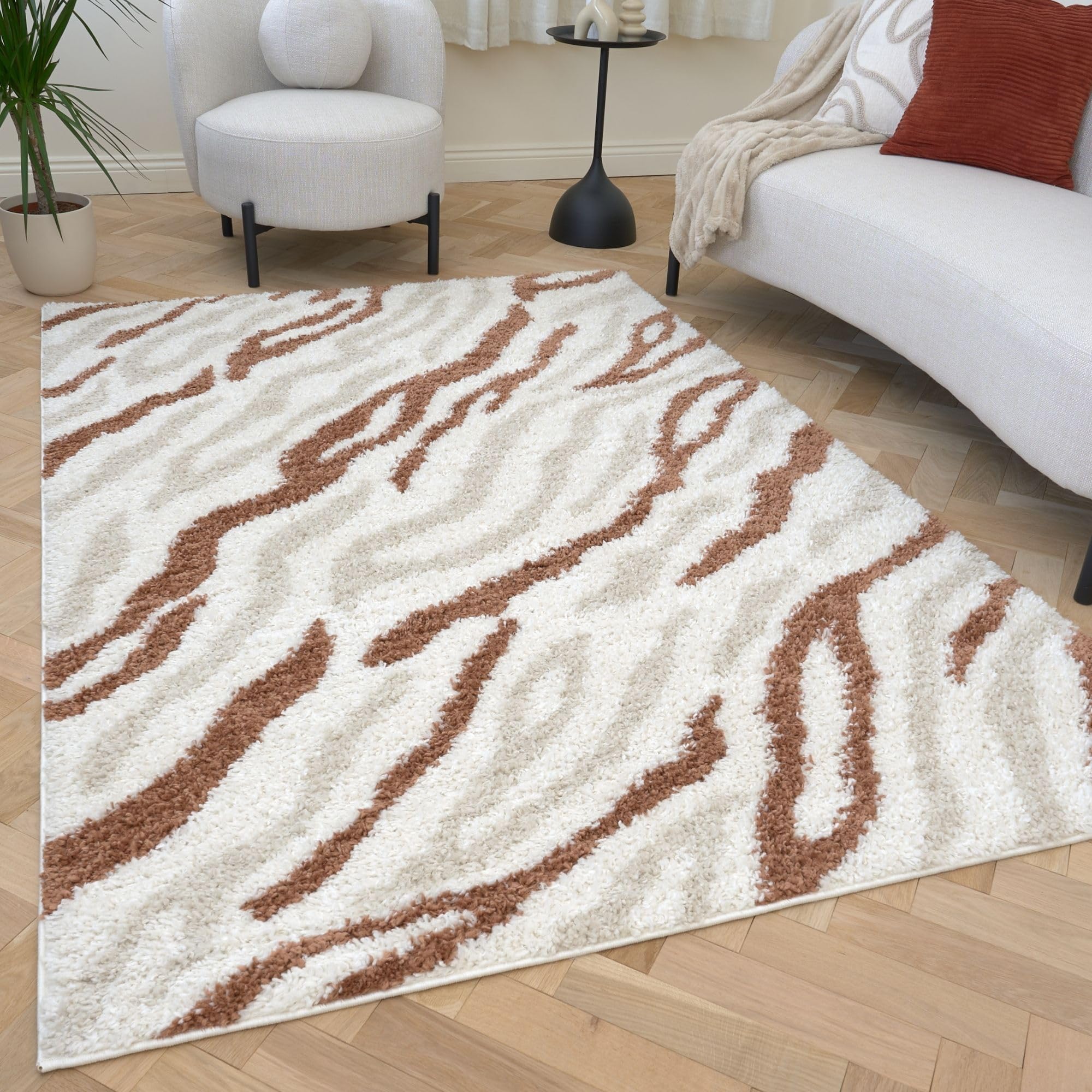 The Rugs Cream Moodi Shaggy /Terra Savara Rug