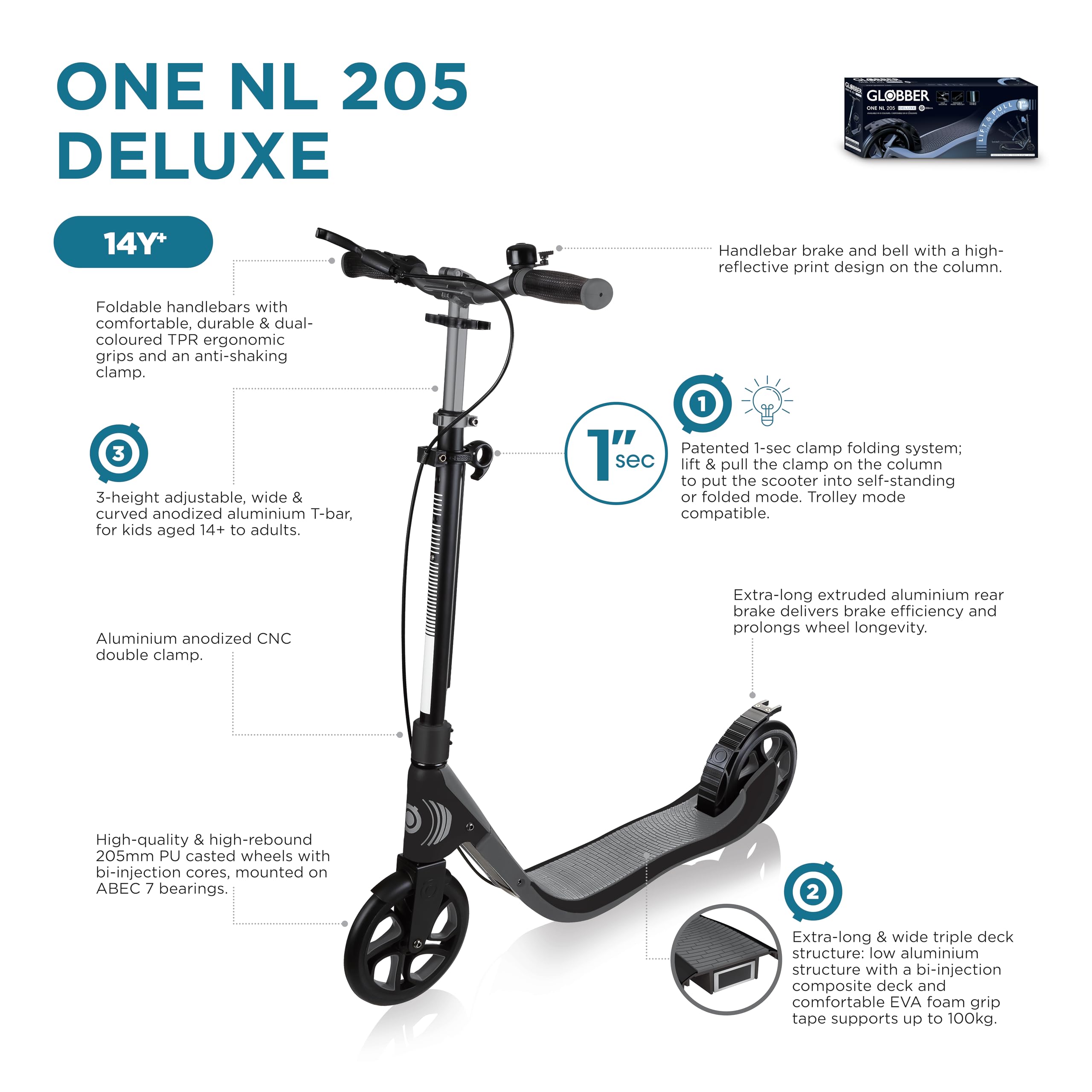 Amazon.co.jp: GLOBBER グロッバー キックボード 大人用 ハンド