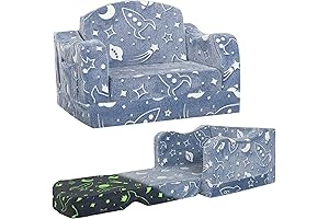 Supremely Comfy Toddler Seat: The Ultimate 2-in-1 Plush Sofa and Fold-Out Lounger