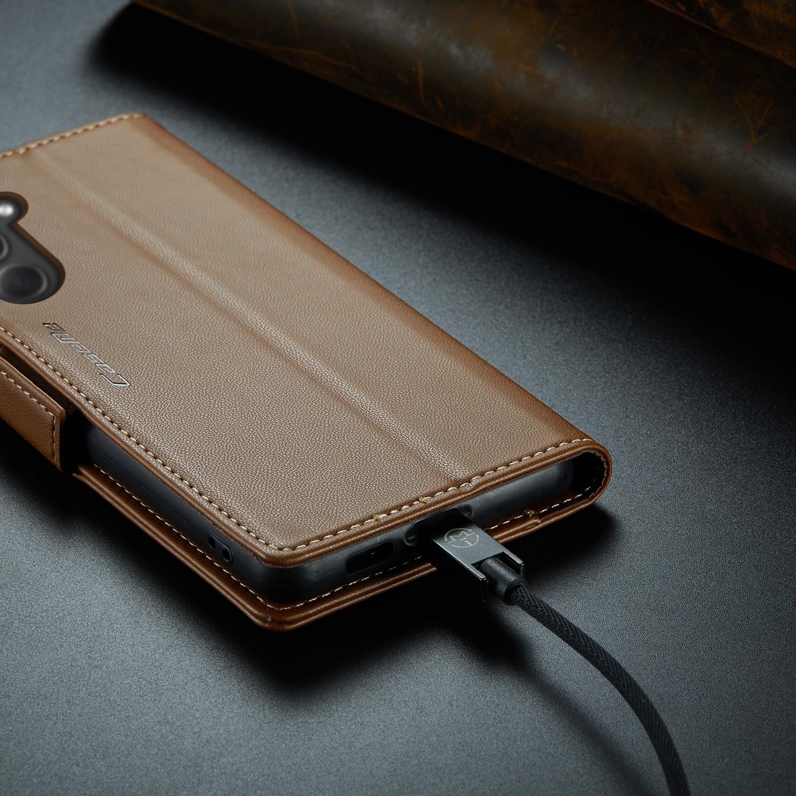 Bounceback Wallet Case for Samsung A56 - Brown -4 Bounceback Wallet Case for Samsung A56 - Brown -4