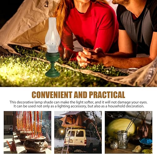 Miniatura 7 de Beaupretty Lámpara de aceite de vidrio Chimenea Reemplazo de lámpara de queroseno Sombra de lámpara Globos transparentes Chimenea Pantalla de vidrio