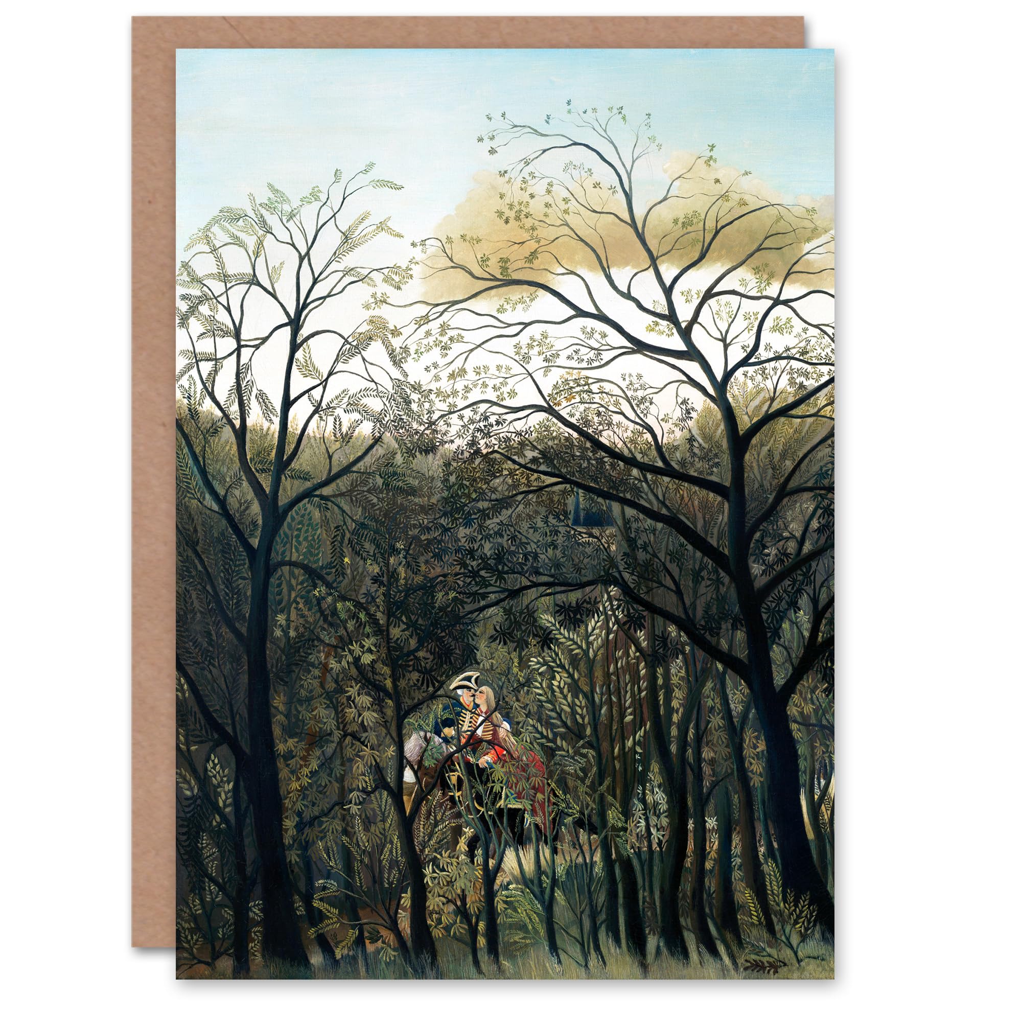 Artery8 Henri Rousseau Art Card Rendezvous in the Forest