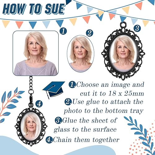 Miniatura 5 de 20 dijes de regalo de graduación para fotos conmemorativas para gorra en memoria, gorra de graduación, cadena de fotos conmemorativas 2023, dije de