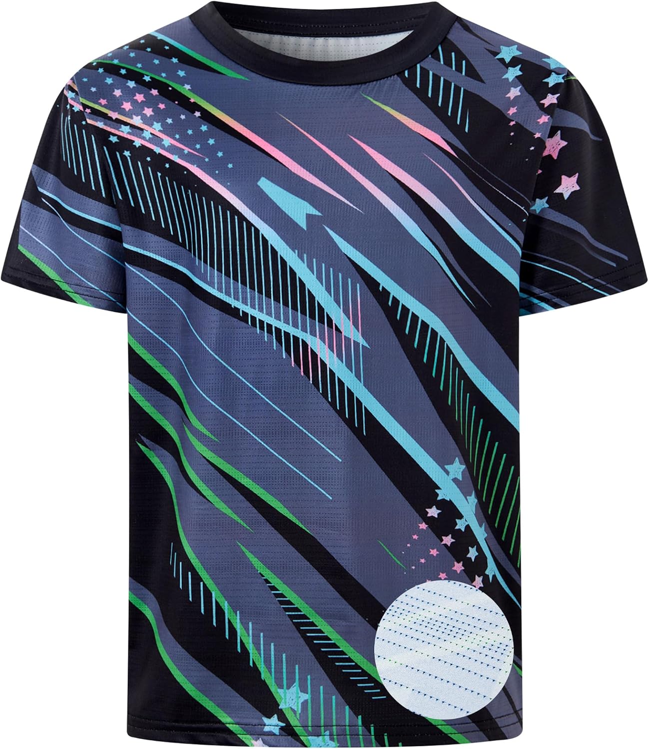 Lovekider Boys Mesh Athletic Shirt Quick Dry Moisture Wicking T-Shirt 7-14Y