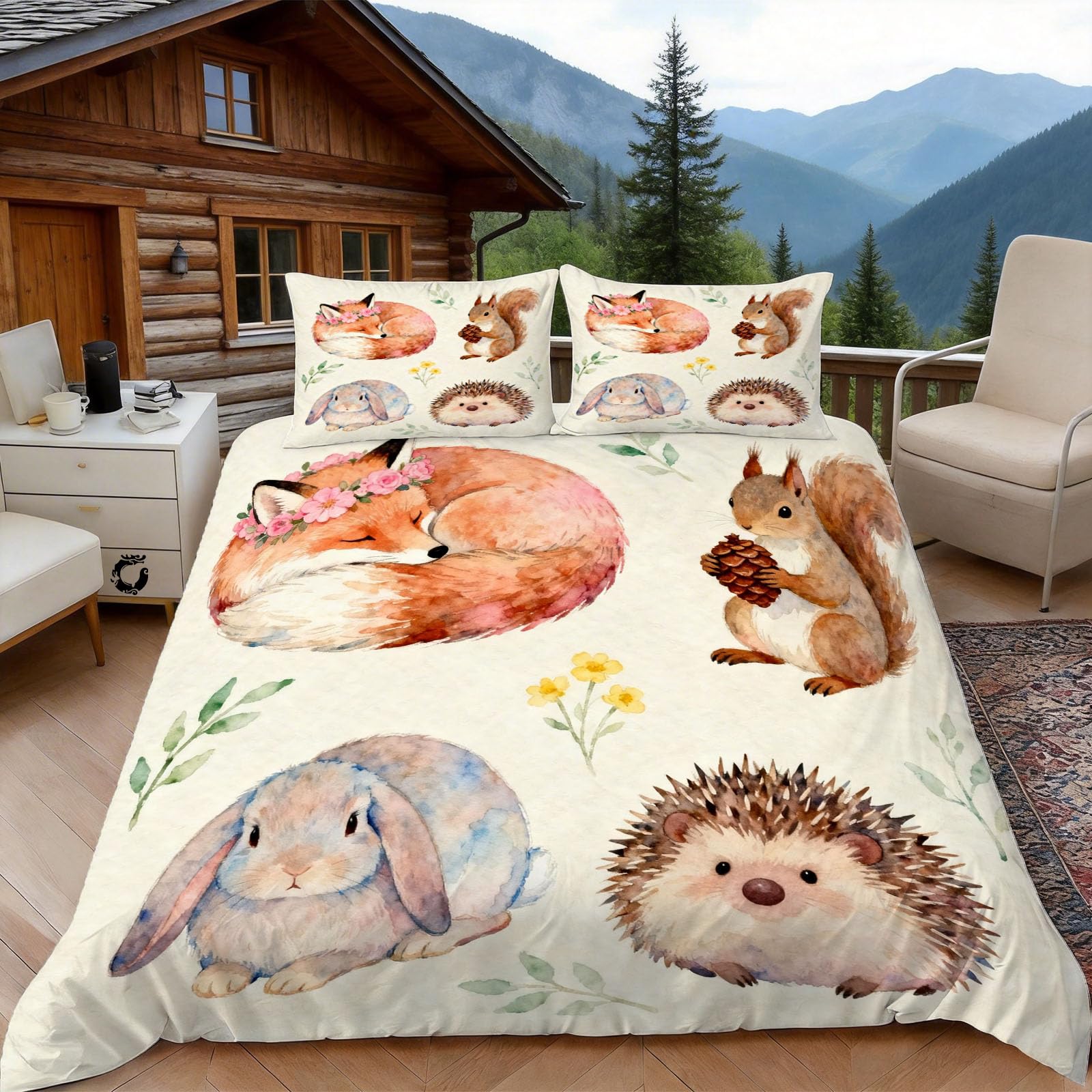 Housse de couette 140x200 microfibre zippée facile à laver